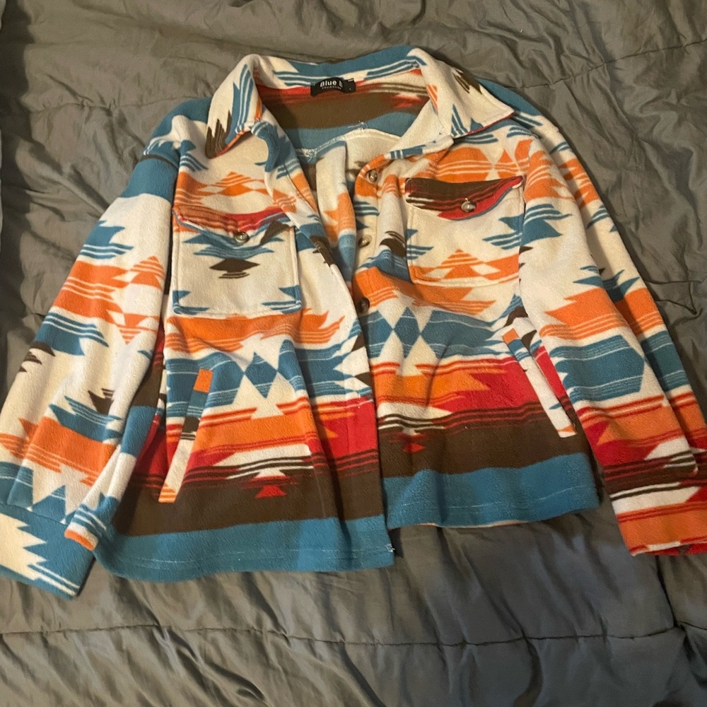 Blue B jacket. Size: Large